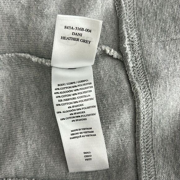 Rails Dani Reverse Terry Sweatshirt in Heather Gray Size S - Picture 6 of 10